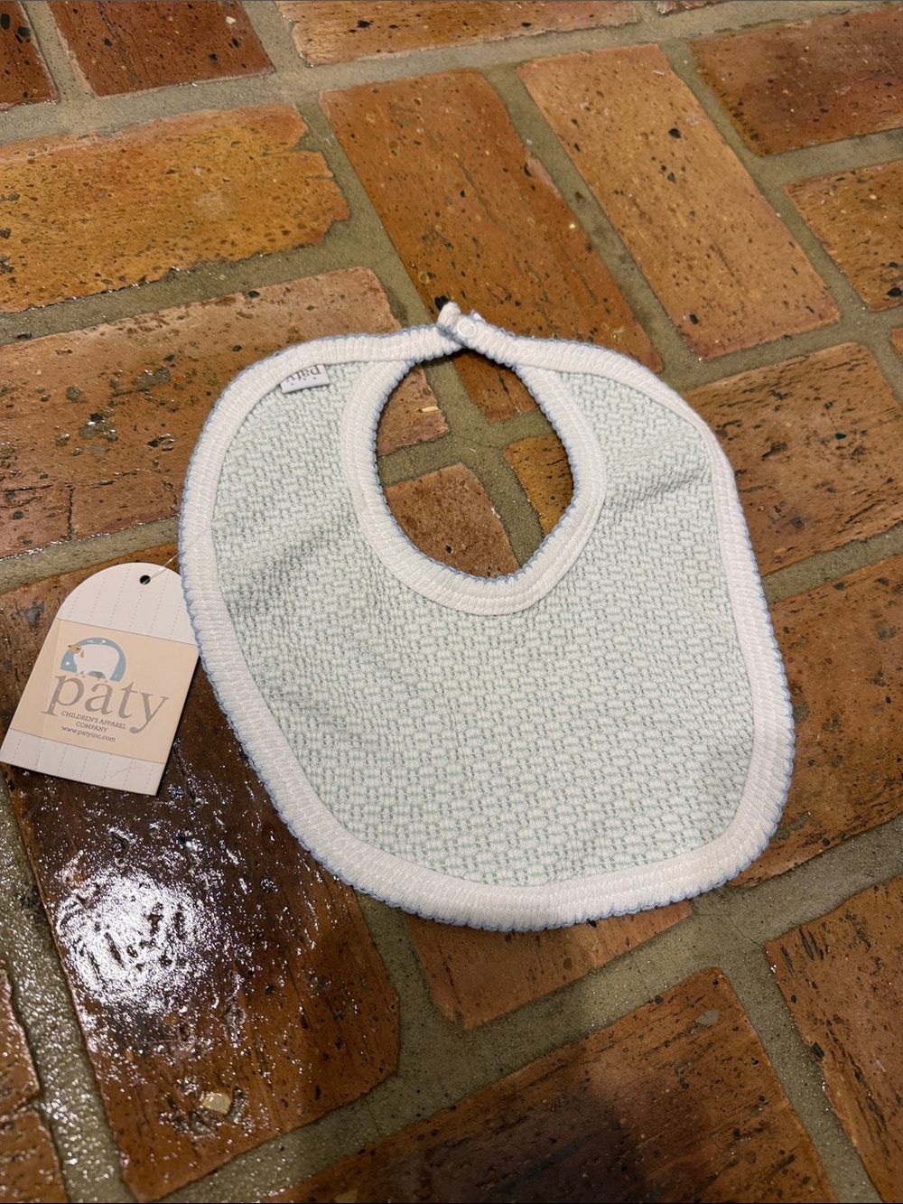 NWT Paty Green Baby Bib